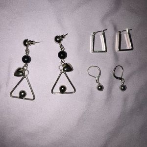 3 pairs of Earrings